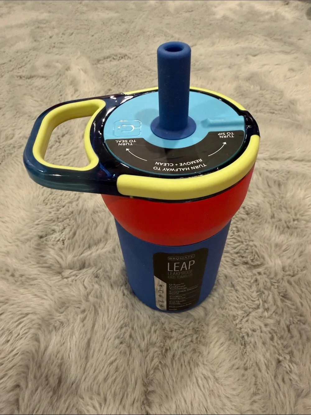 Brumate Blue, Red & Yellow Kids thermos
